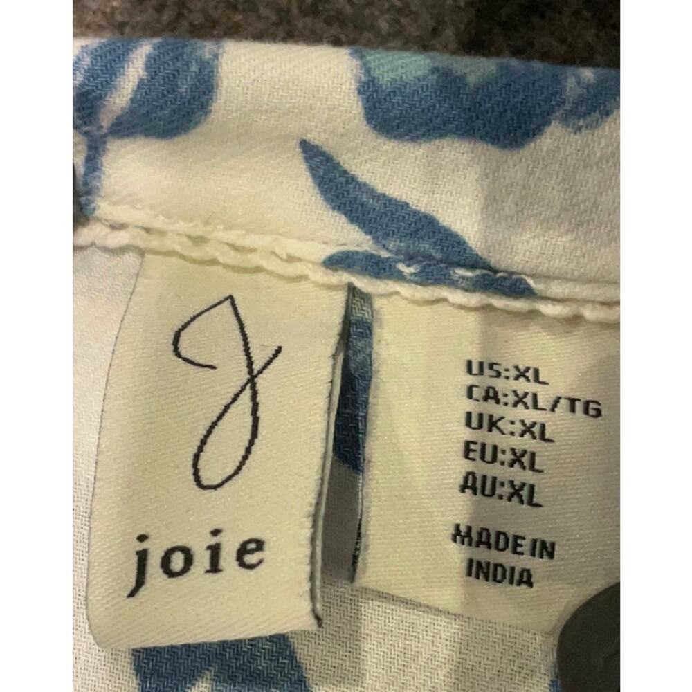 J by Joie Size XL Short sleeve blouse button-down - Picture 6 of 8